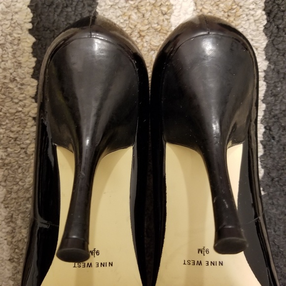 Nine West patent leather peep toe pumps - Picture 7 of 8